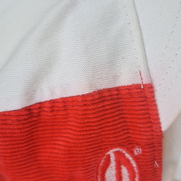 Georgia Bulldogs stitched logo corduroy red & white short brim velcro tab hat - Picture 6 of 11